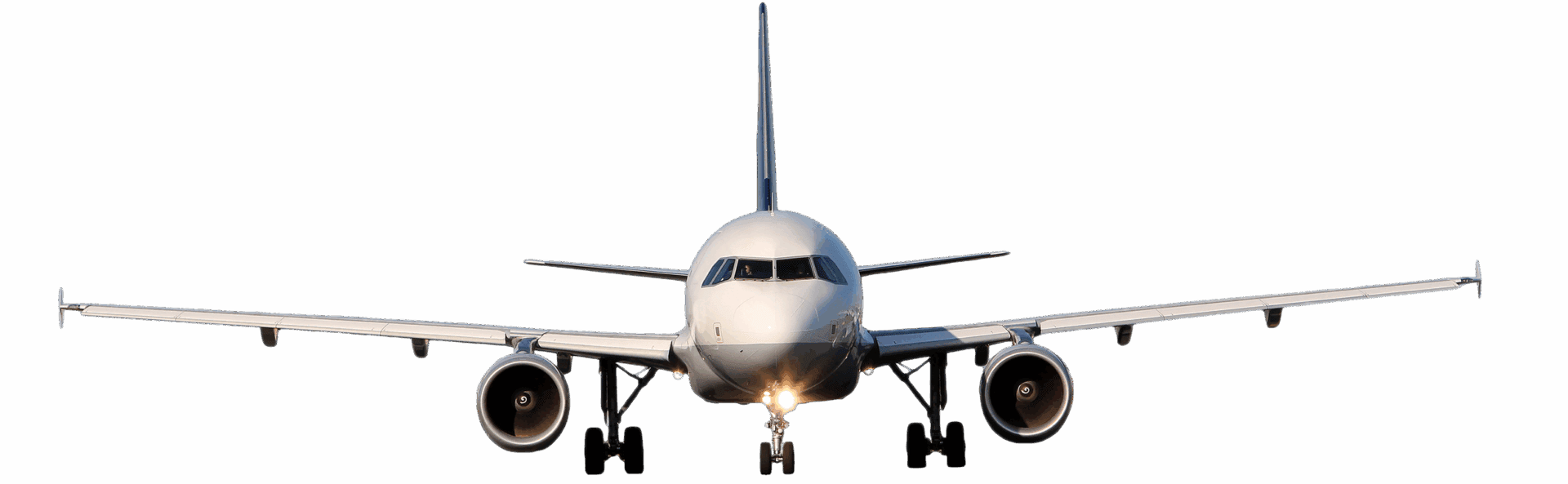 Plane looking straight at you